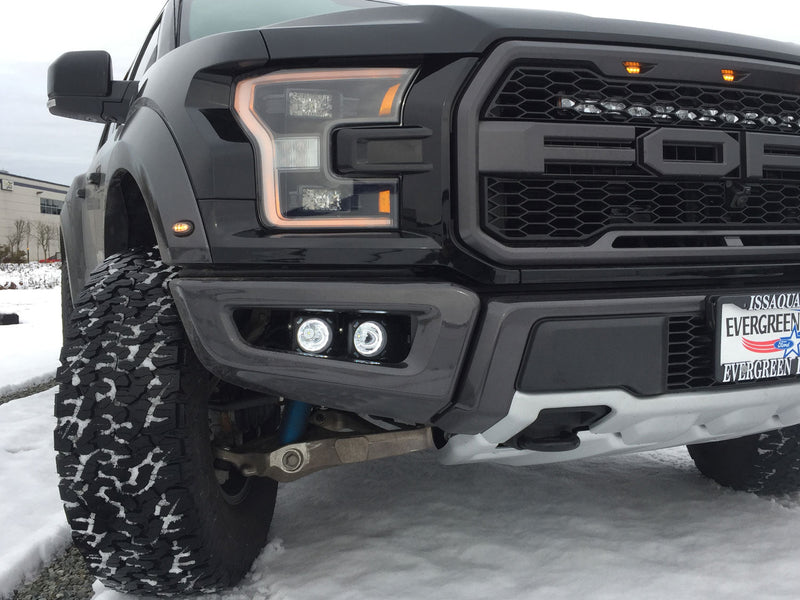 Load image into Gallery viewer, 2017-2020 Ford F-150 Raptor LED Halo Fog Light Kit With Optimus Halo Lights
