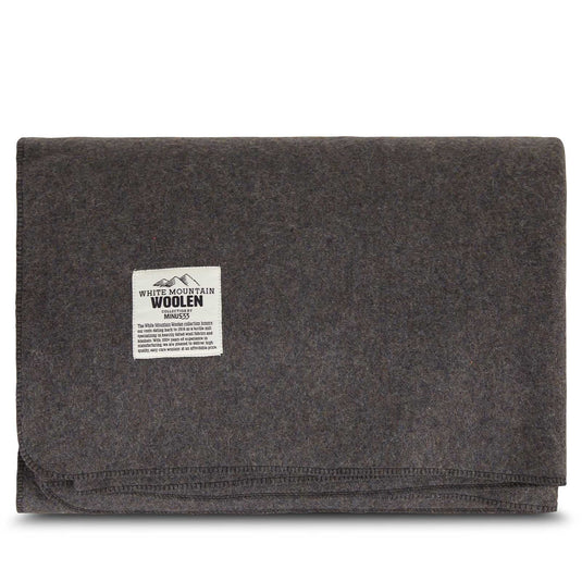 Wool Twin Sized Blanket - White Mountain Woolen