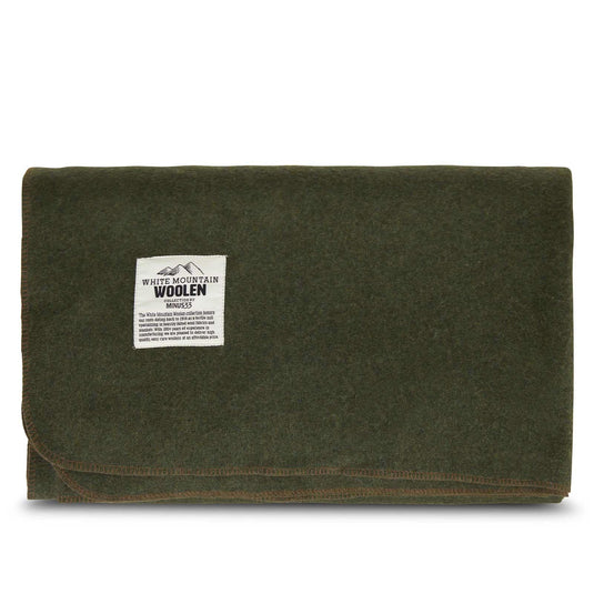 Wool Twin Sized Blanket - White Mountain Woolen