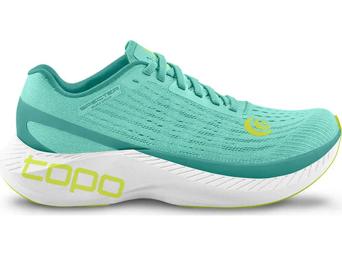 Women's Topo Athletic Specter, Aqua/Lime, 6 B Medium - Skoutley Outdoors LLC