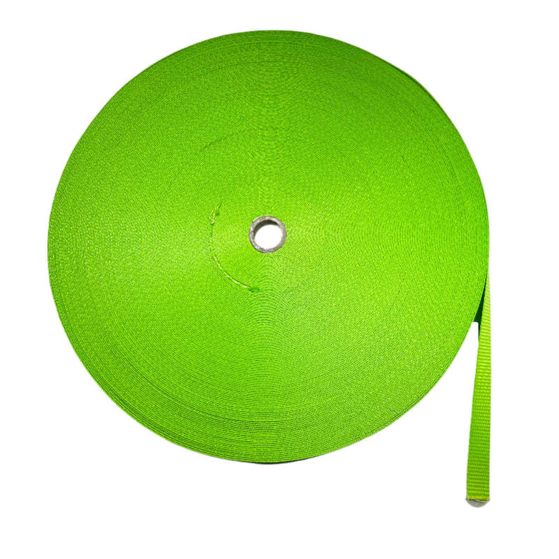 Load image into Gallery viewer, 1&quot; Safety Green Premium, Heavy Duty Webbing - 3,500 lb. MBS | SAFETY GREEN
