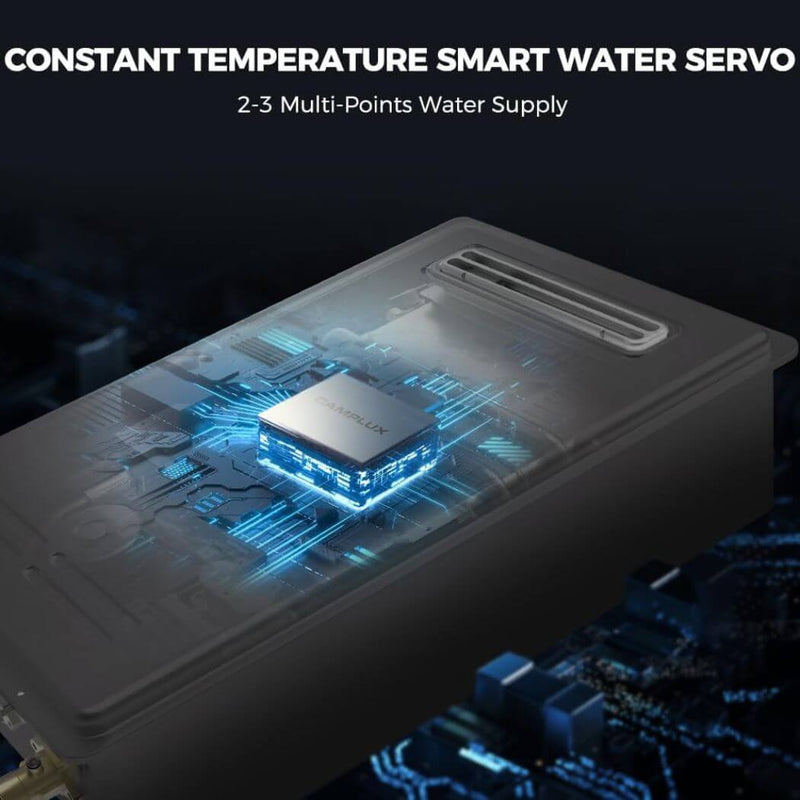 Load image into Gallery viewer, Camplux Whole Home Outdoor Tankless Hot Water Heater 5.28 GPM | Gray
