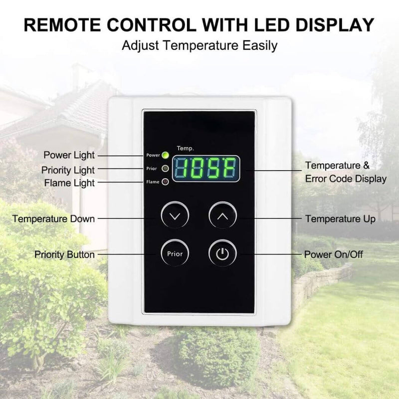 Load image into Gallery viewer, Camplux Whole Home Outdoor Tankless Hot Water Heater 5.28 GPM | Gray
