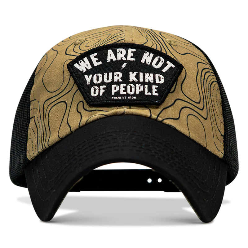 Load image into Gallery viewer, We Are Not Your Kind Of People Patch Tactical Ripstop Mesh Snapback Hat
