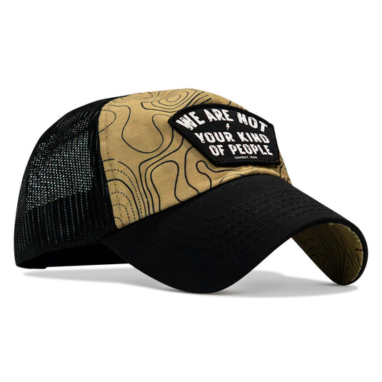 We Are Not Your Kind Of People Patch Tactical Ripstop Mesh Snapback Hat