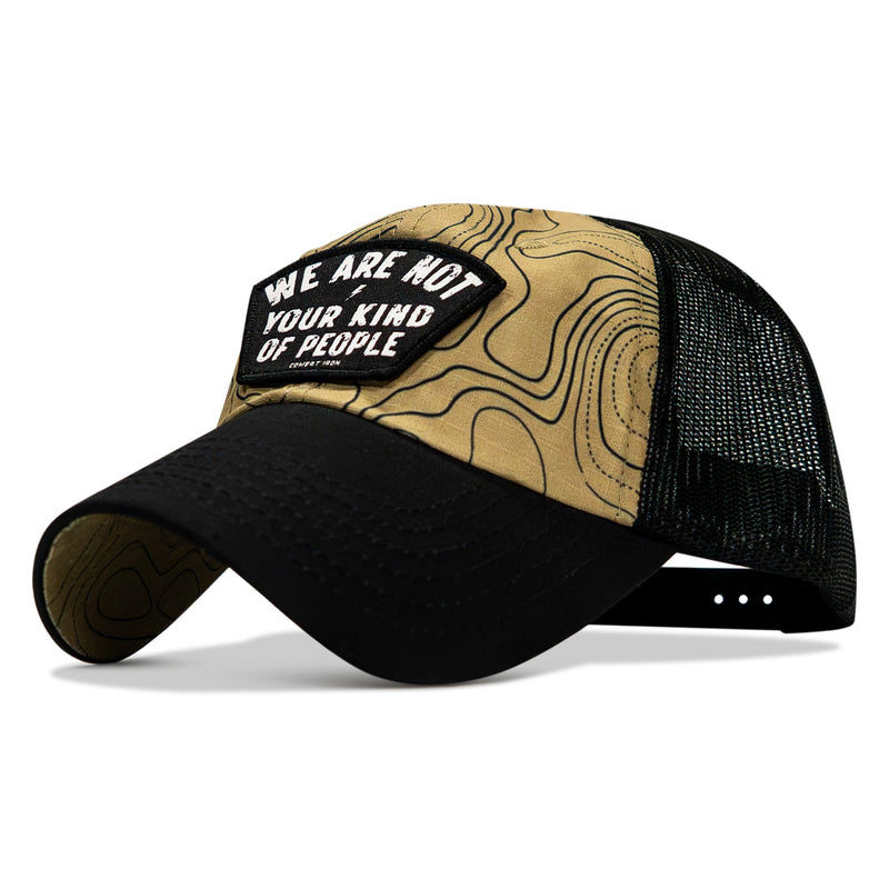 Load image into Gallery viewer, We Are Not Your Kind Of People Patch Tactical Ripstop Mesh Snapback Hat
