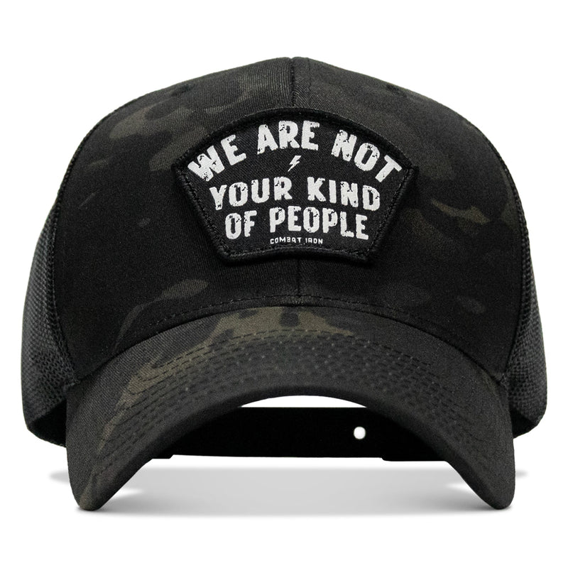 Load image into Gallery viewer, We Are Not Your Kind Of People Patch Snapback Hat
