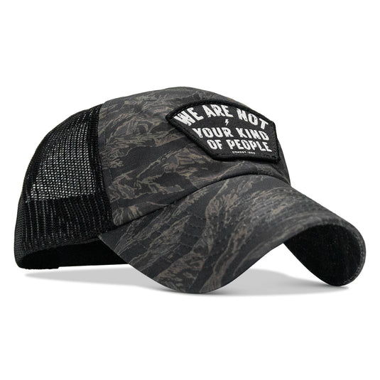 We Are Not Your Kind Of People Patch Tactical Ripstop Mesh Snapback Hat