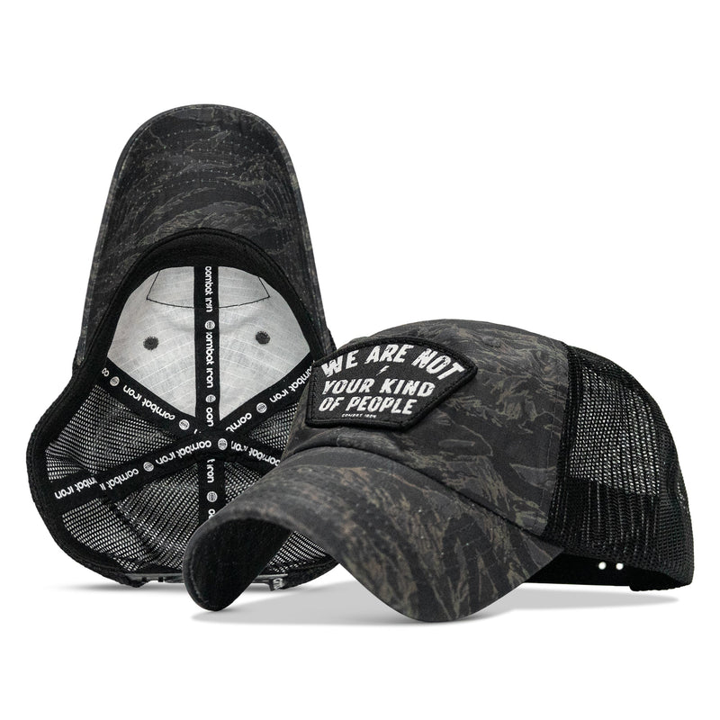 Load image into Gallery viewer, We Are Not Your Kind Of People Patch Tactical Ripstop Mesh Snapback Hat
