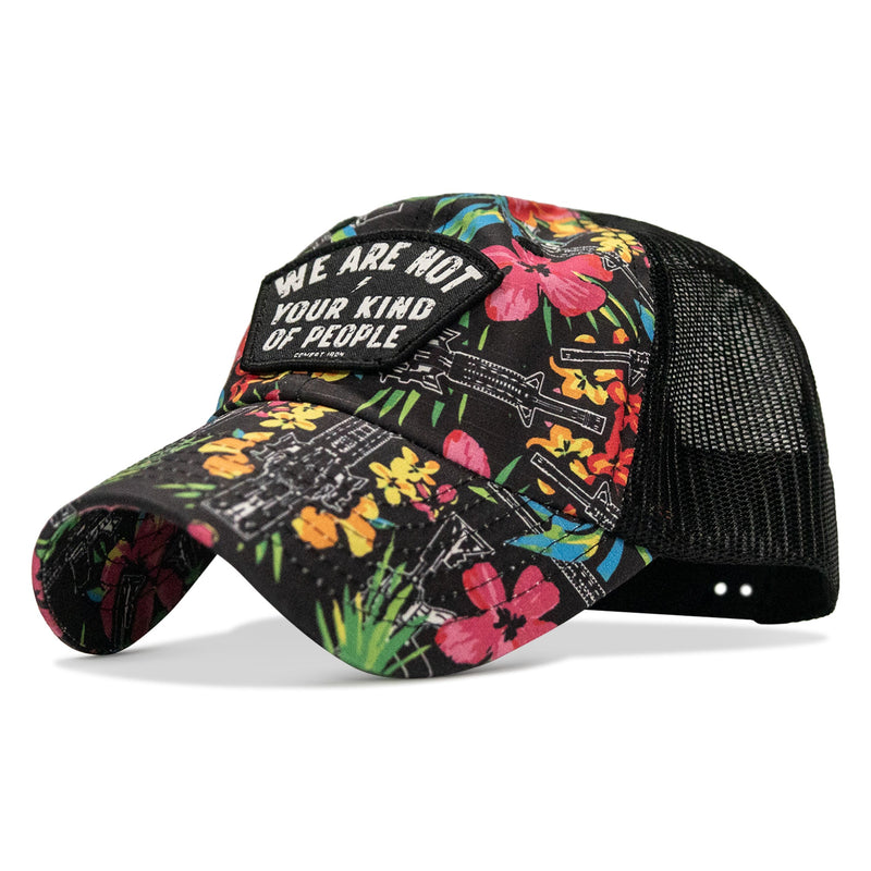 Load image into Gallery viewer, We Are Not Your Kind Of People Patch Tactical Ripstop Mesh Snapback Hat
