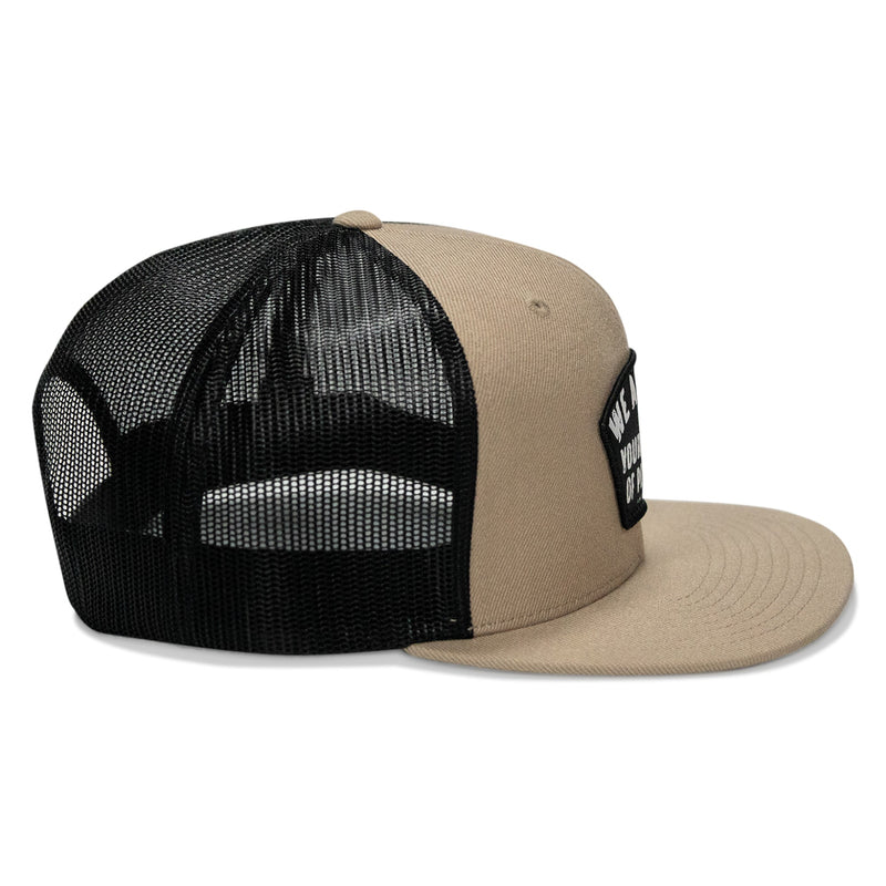Load image into Gallery viewer, We Are Not Your Kind Of People Patch Flatbill Snapback Hat
