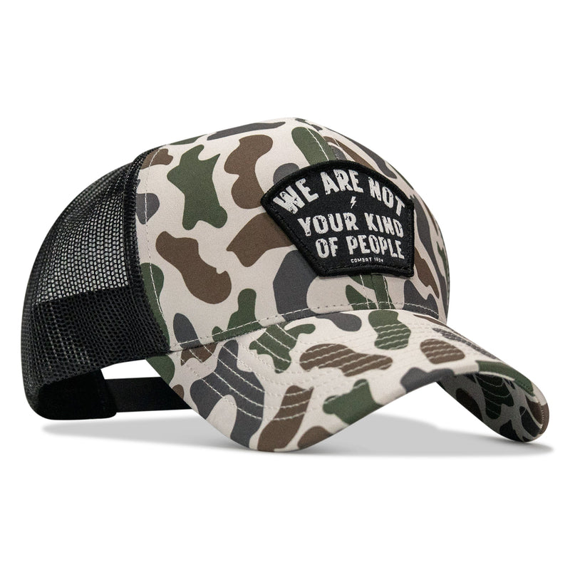 Load image into Gallery viewer, We Are Not Your Kind Of People Patch 5 Pannel Snapback

