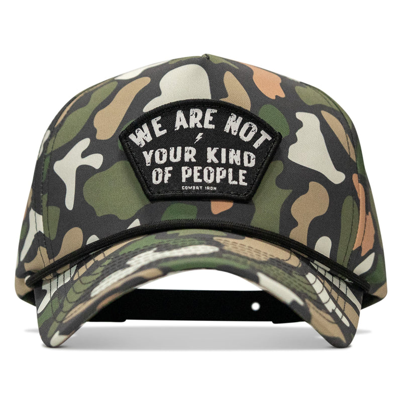 Load image into Gallery viewer, We Are Not Your Kind Of People Patch 5 Pannel Snapback
