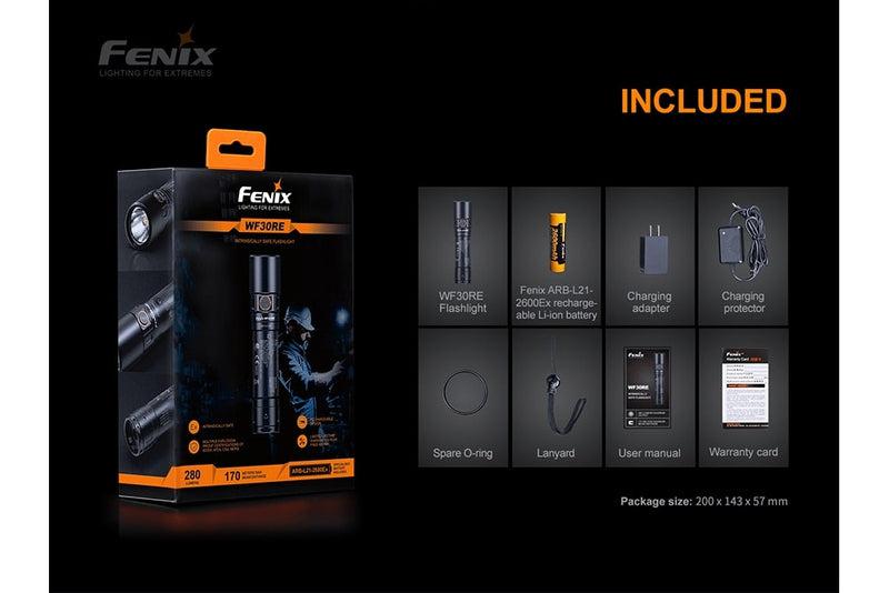Load image into Gallery viewer, Fenix WF30RE Intrinsically Safe Flashlight - discontinued
