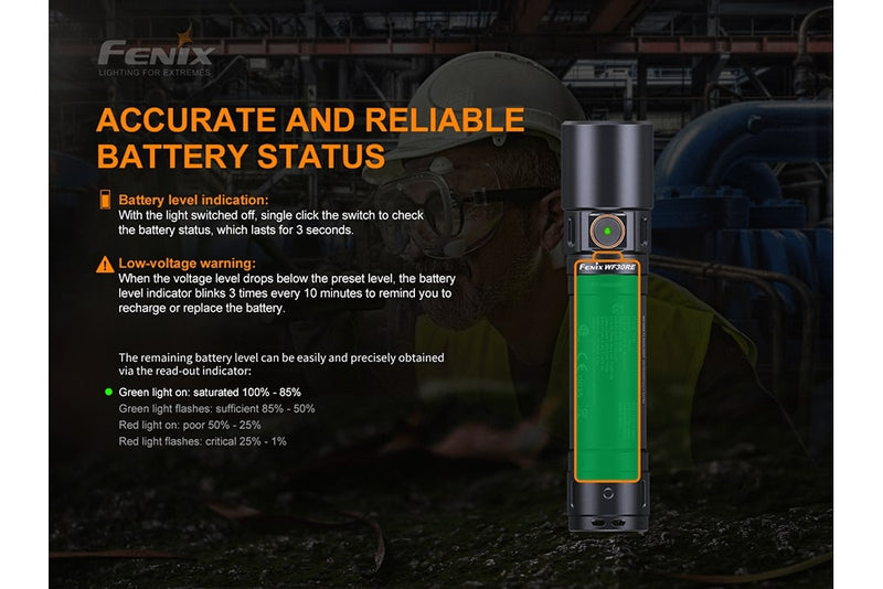 Load image into Gallery viewer, Fenix WF30RE Intrinsically Safe Flashlight - discontinued
