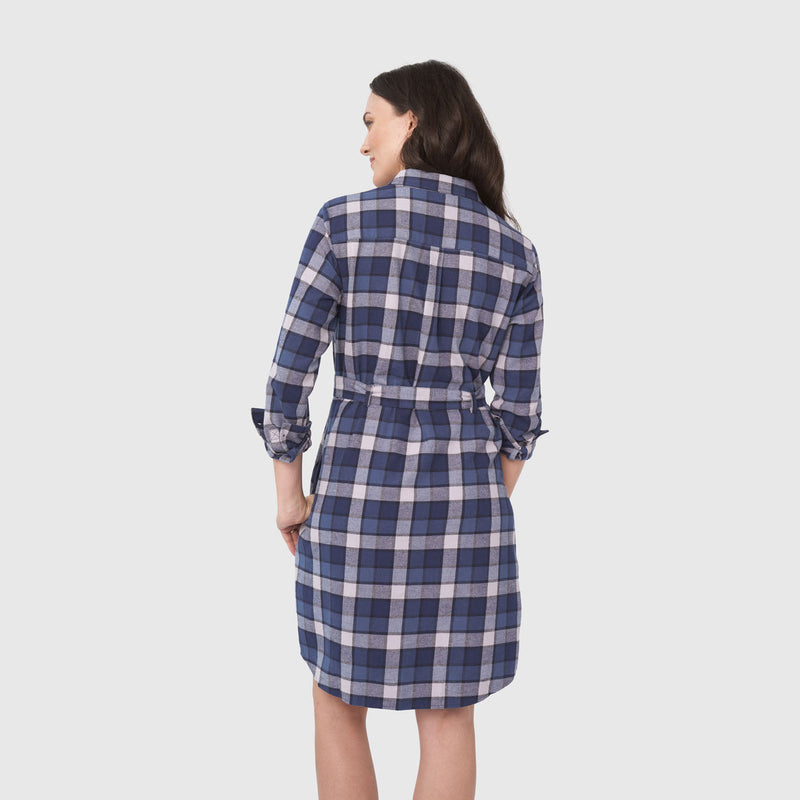 Load image into Gallery viewer, The Responsible Flannel Shirt Dress
