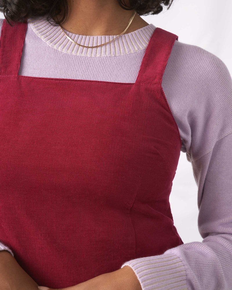 Load image into Gallery viewer, Organic Corduroy Pinafore Dress
