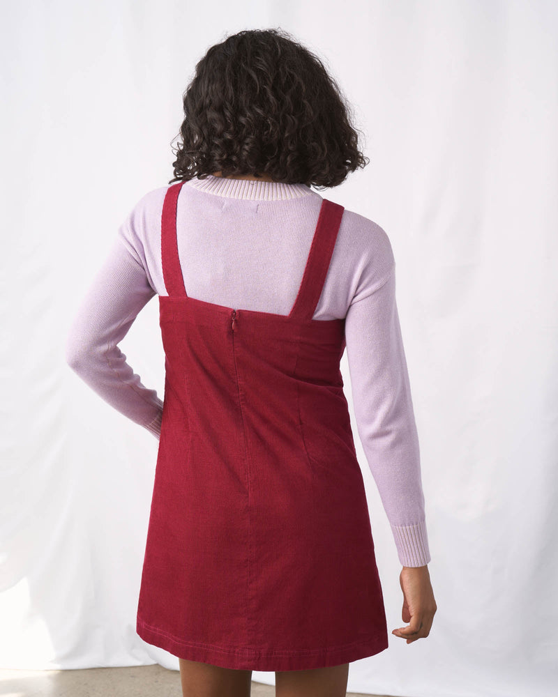 Load image into Gallery viewer, Organic Corduroy Pinafore Dress
