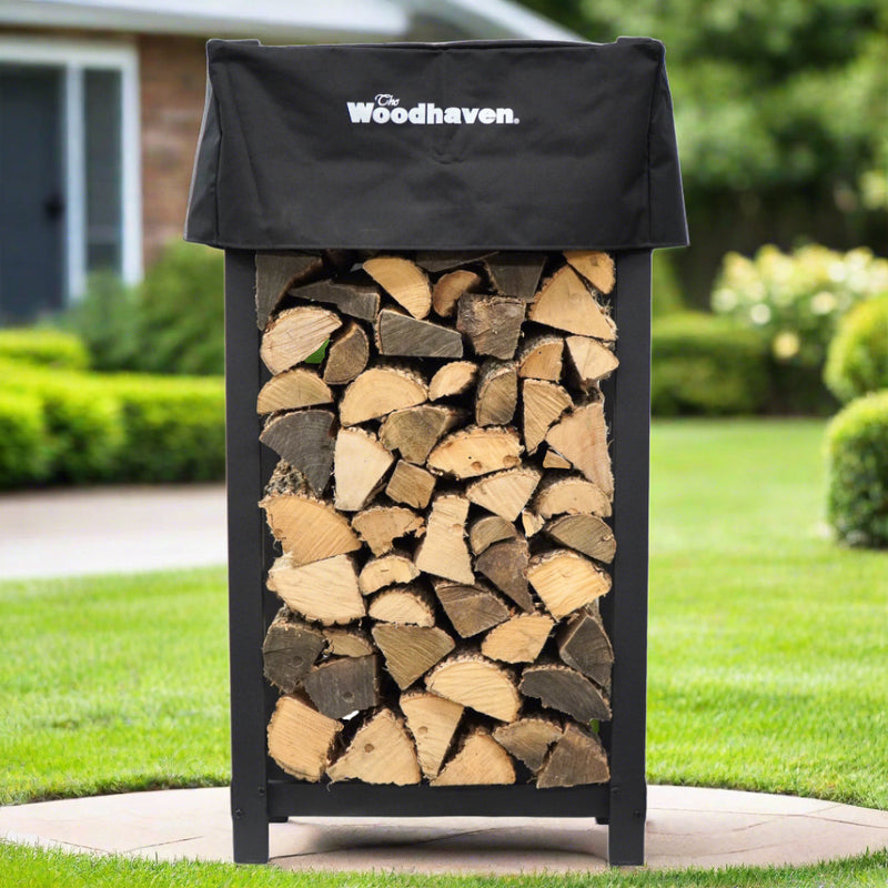 Load image into Gallery viewer, 4 ft Tall x 2 ft Wide Steel Firewood Rack Woodhaven
