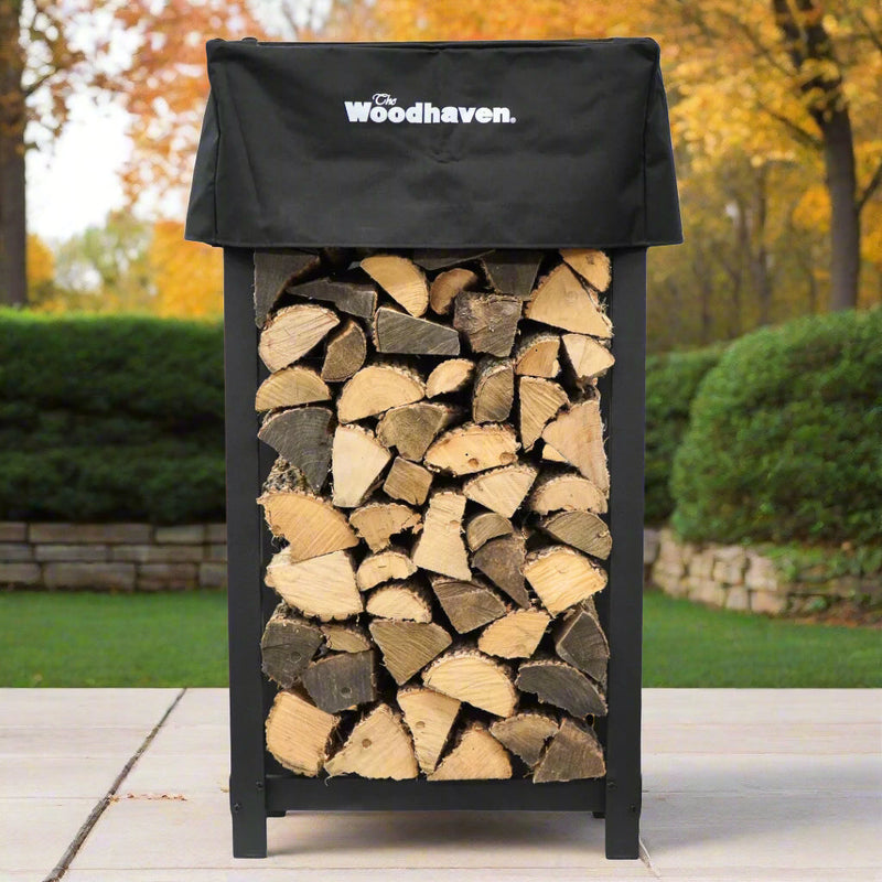 Load image into Gallery viewer, 4 ft Tall x 2 ft Wide Steel Firewood Rack Woodhaven

