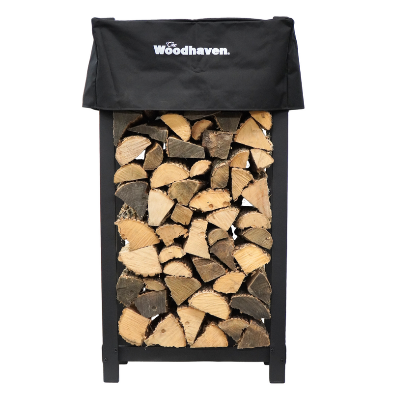 Load image into Gallery viewer, 4 ft Tall x 2 ft Wide Steel Firewood Rack Woodhaven
