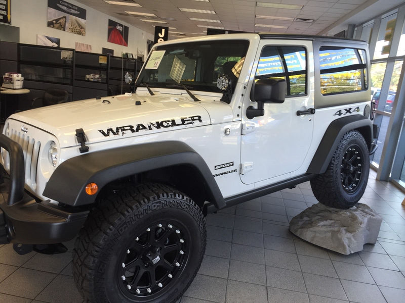 Load image into Gallery viewer, Fender &quot;Wrangler&quot; Splash Decal Stickers for Jeep Wrangler (x2)
