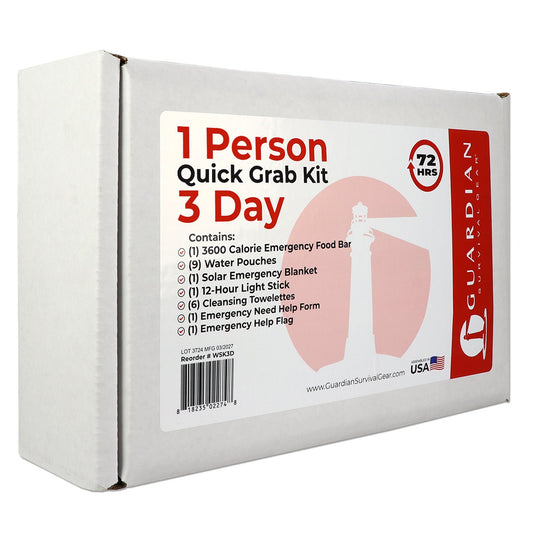 3 Day Quick Grab Kit in Resealable Box