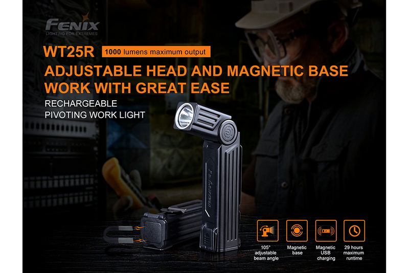 Load image into Gallery viewer, Fenix WT25R Adjustable Head LED Flashlight - 1000 Lumens
