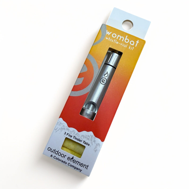 Load image into Gallery viewer, Wombat Whistle - Emergency Whistle &amp; Tinder Vial Kit
