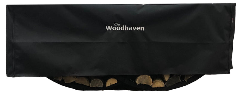 Load image into Gallery viewer, Full Firewood Rack Cover with Zipper   USA Made  Woodhaven

