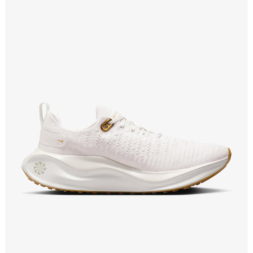 Women's Nike InfinityRN 4, Phantom/Metallic Gold/White, 7 B Medium - Skoutley Outdoors LLC