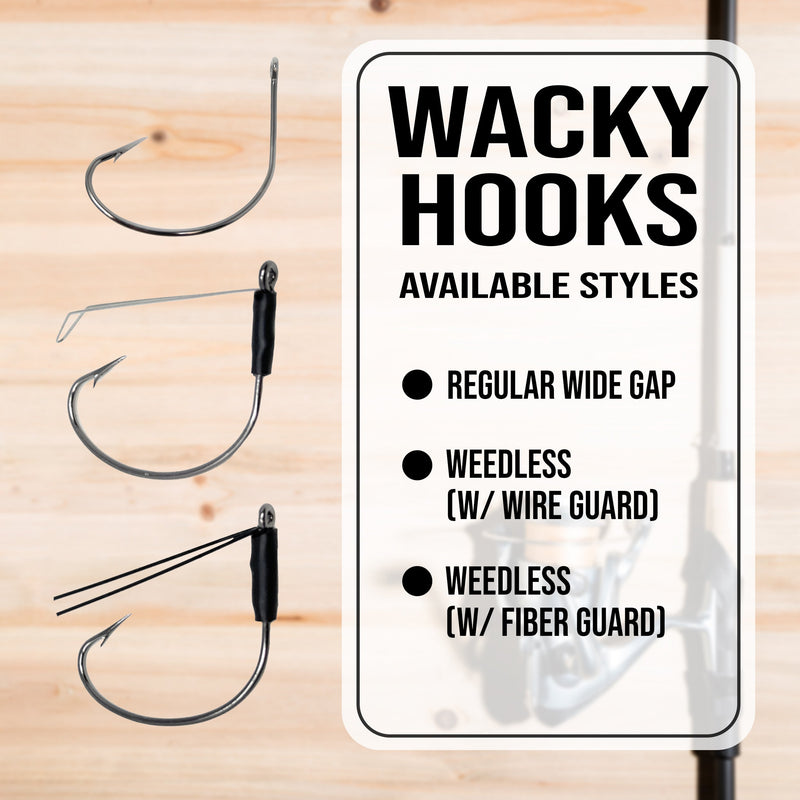 Load image into Gallery viewer, Reaction Tackle Wide Gap Wacky Hooks (25-PACK)

