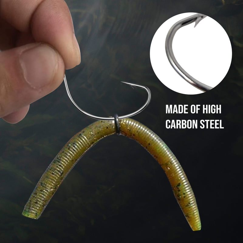Load image into Gallery viewer, Reaction Tackle Wide Gap Wacky Hooks (25-PACK)
