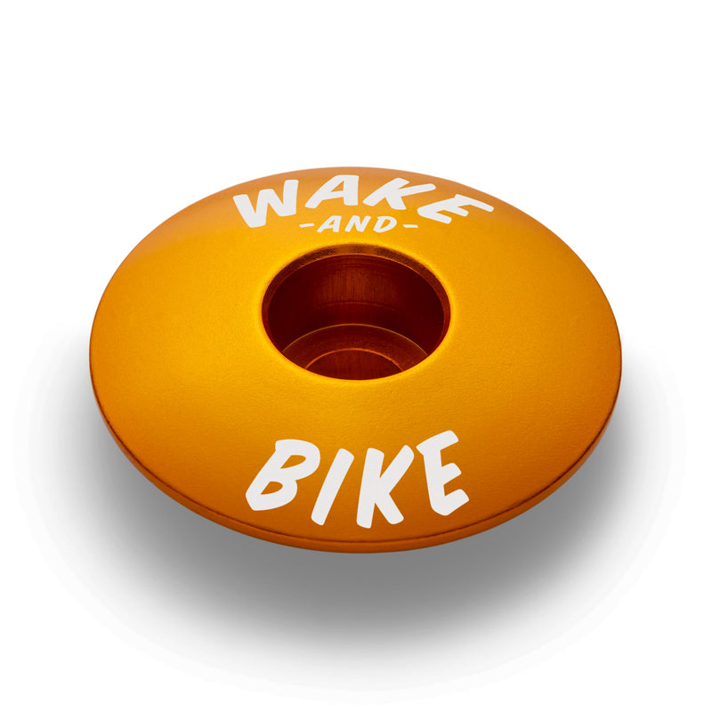 Load image into Gallery viewer, Wake and Bike Bicycle Headset Cap
