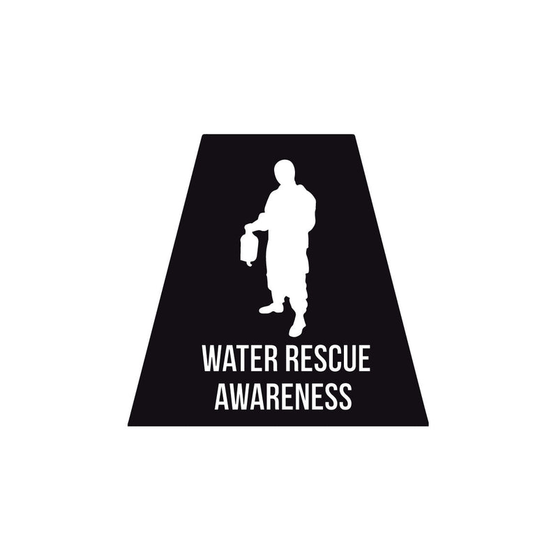 Load image into Gallery viewer, WATER RESCUE AWARENESS REFLECTIVE HELMET (TET) TETRAHEDRON
