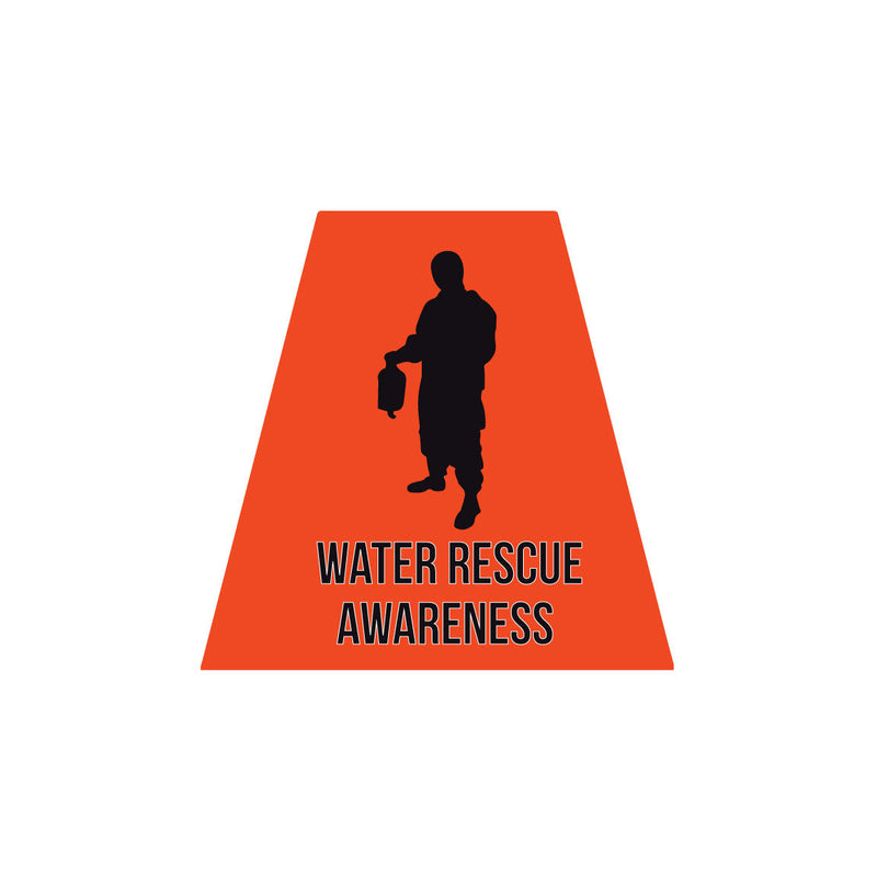 Load image into Gallery viewer, WATER RESCUE AWARENESS REFLECTIVE HELMET (TET) TETRAHEDRON
