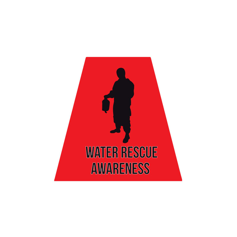 Load image into Gallery viewer, WATER RESCUE AWARENESS REFLECTIVE HELMET (TET) TETRAHEDRON
