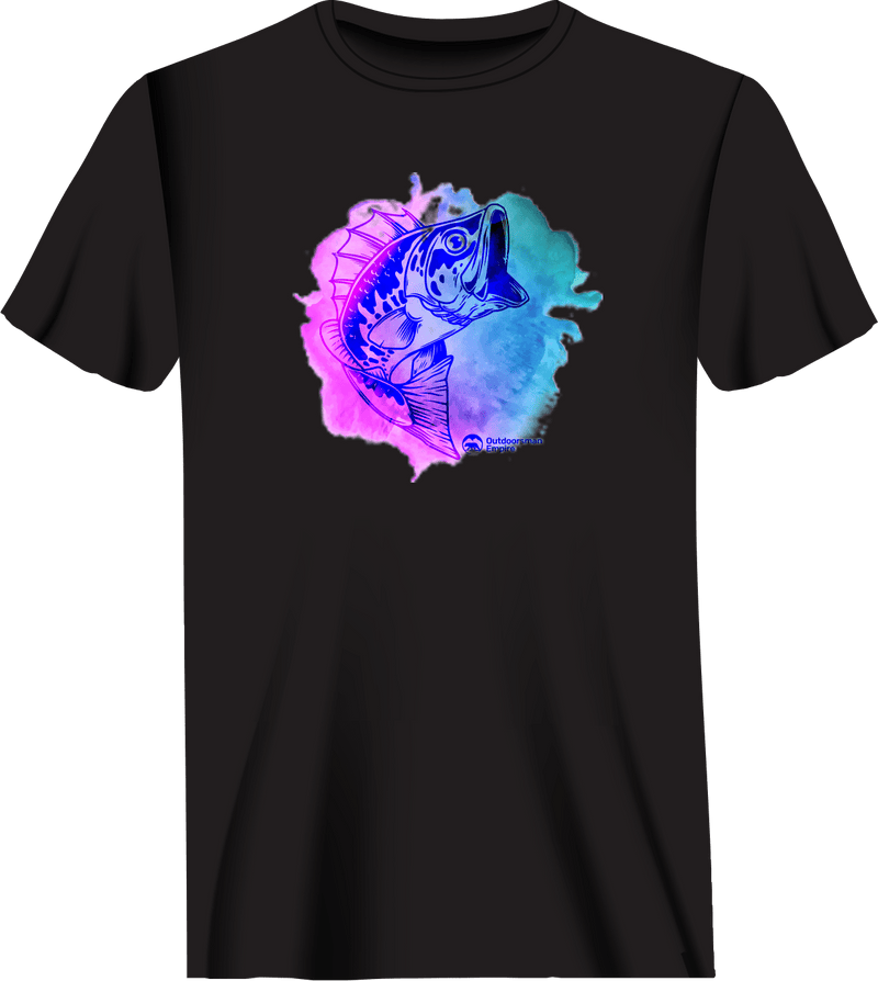 Load image into Gallery viewer, Watercolor Fishing Man T-Shirt
