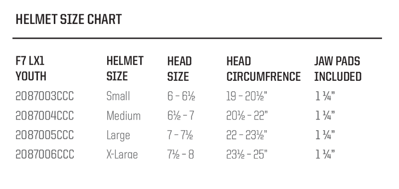 Load image into Gallery viewer, Schutt F7 LX1 Matte Youth Football Helmet
