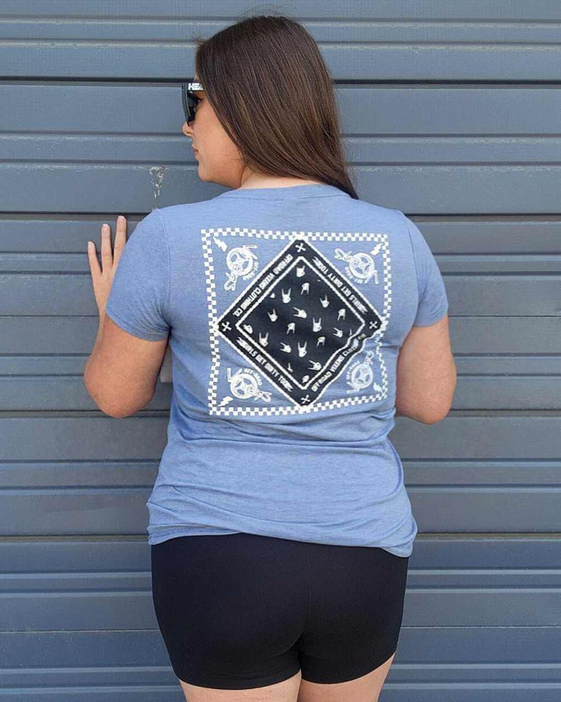 Load image into Gallery viewer, Bandana Ladies V Neck Tee
