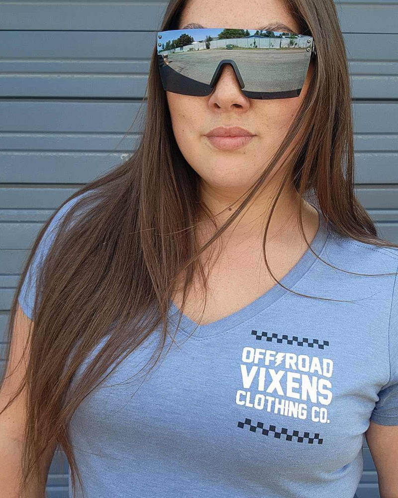 Load image into Gallery viewer, Bandana Ladies V Neck Tee
