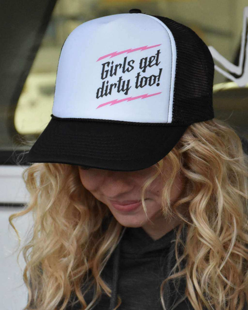 Load image into Gallery viewer, Lightning Trucker Hat - Black/White
