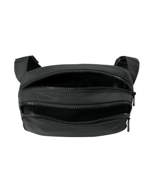 Heavy Metal Double Pocket Crossbody Bag
