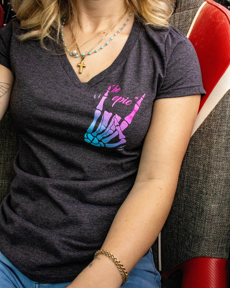 Load image into Gallery viewer, Be Epic V Neck Tee
