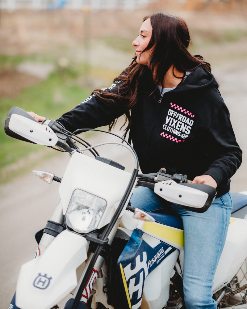 Load image into Gallery viewer, Checked Out Unisex Zip Hoodie - Black
