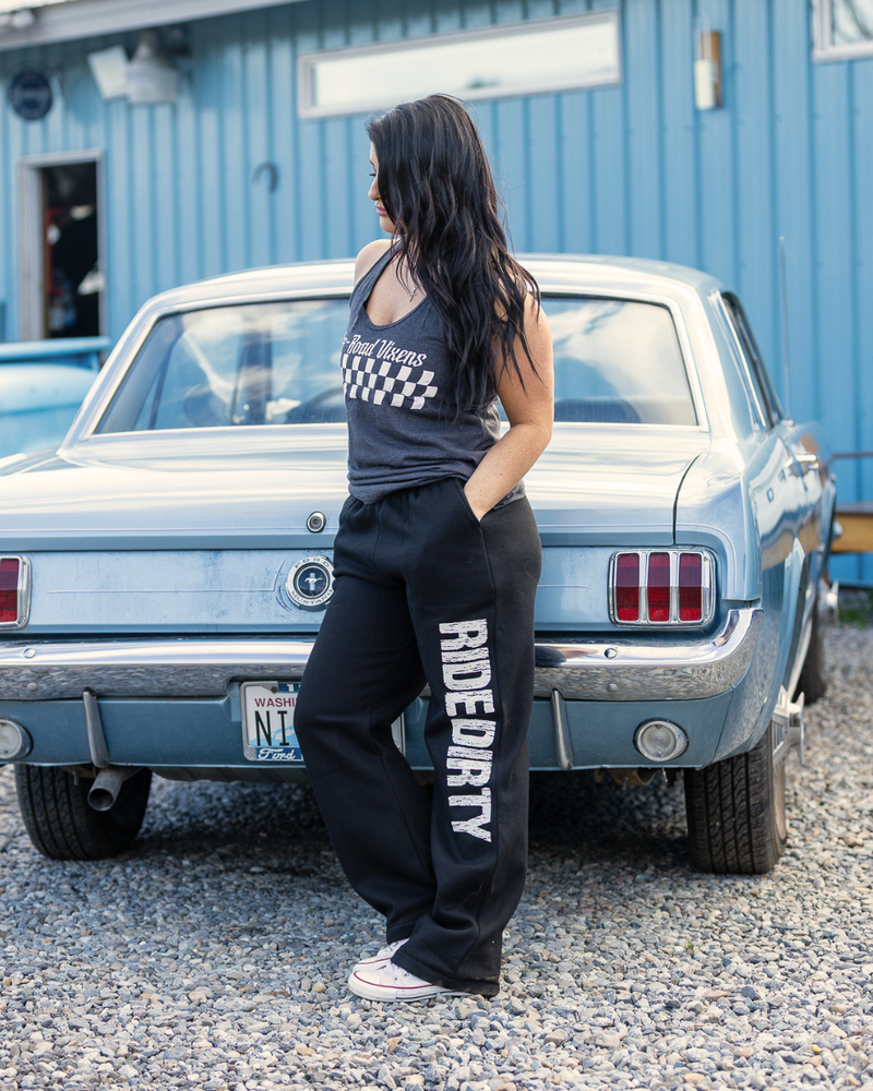 Load image into Gallery viewer, Ride Dirty Open Bottom Sweats
