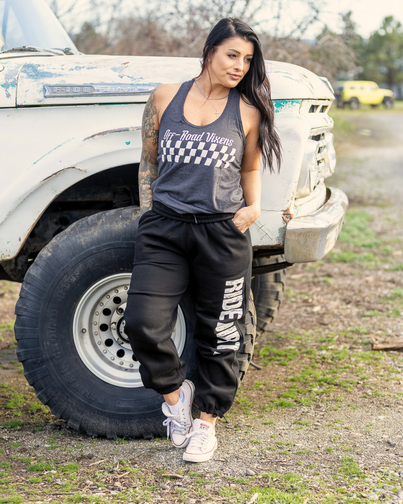 Load image into Gallery viewer, Ride Dirty Open Bottom Sweats
