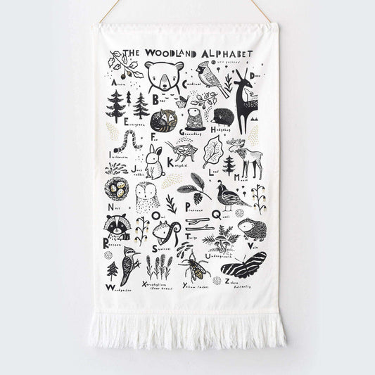 Woodland Alphabet Tapestry - Skoutley Outdoors LLC