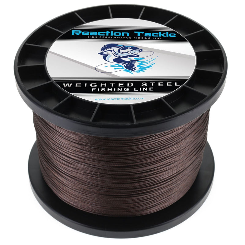 Load image into Gallery viewer, Reaction Tackle Weighted Stainless Steel Trolling Line 45LB- Premium Weighted Fishing Wire
