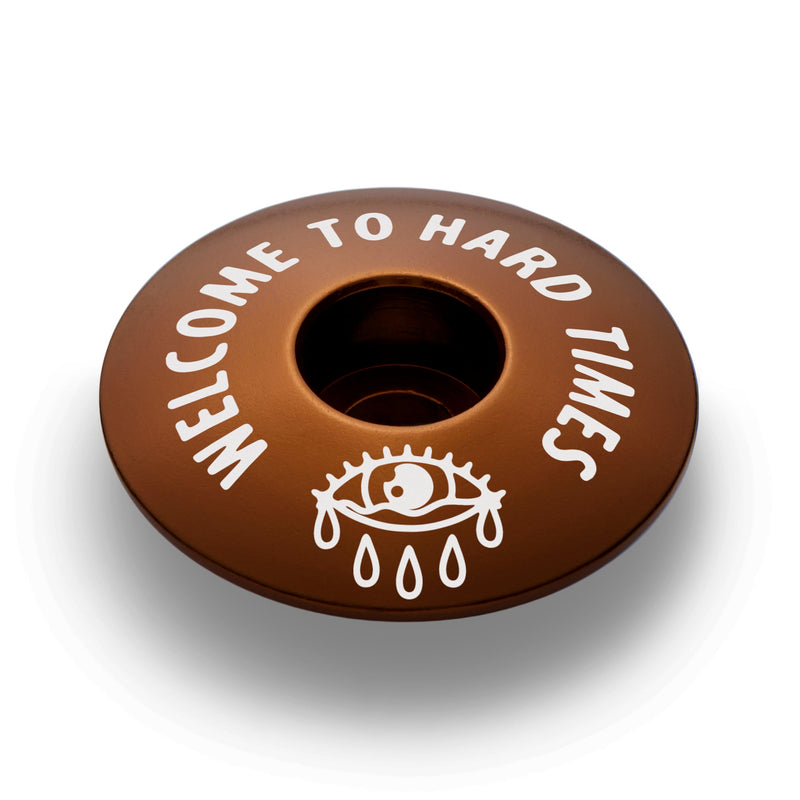 Load image into Gallery viewer, Welcome to Hard Times Bicycle Headset Cap
